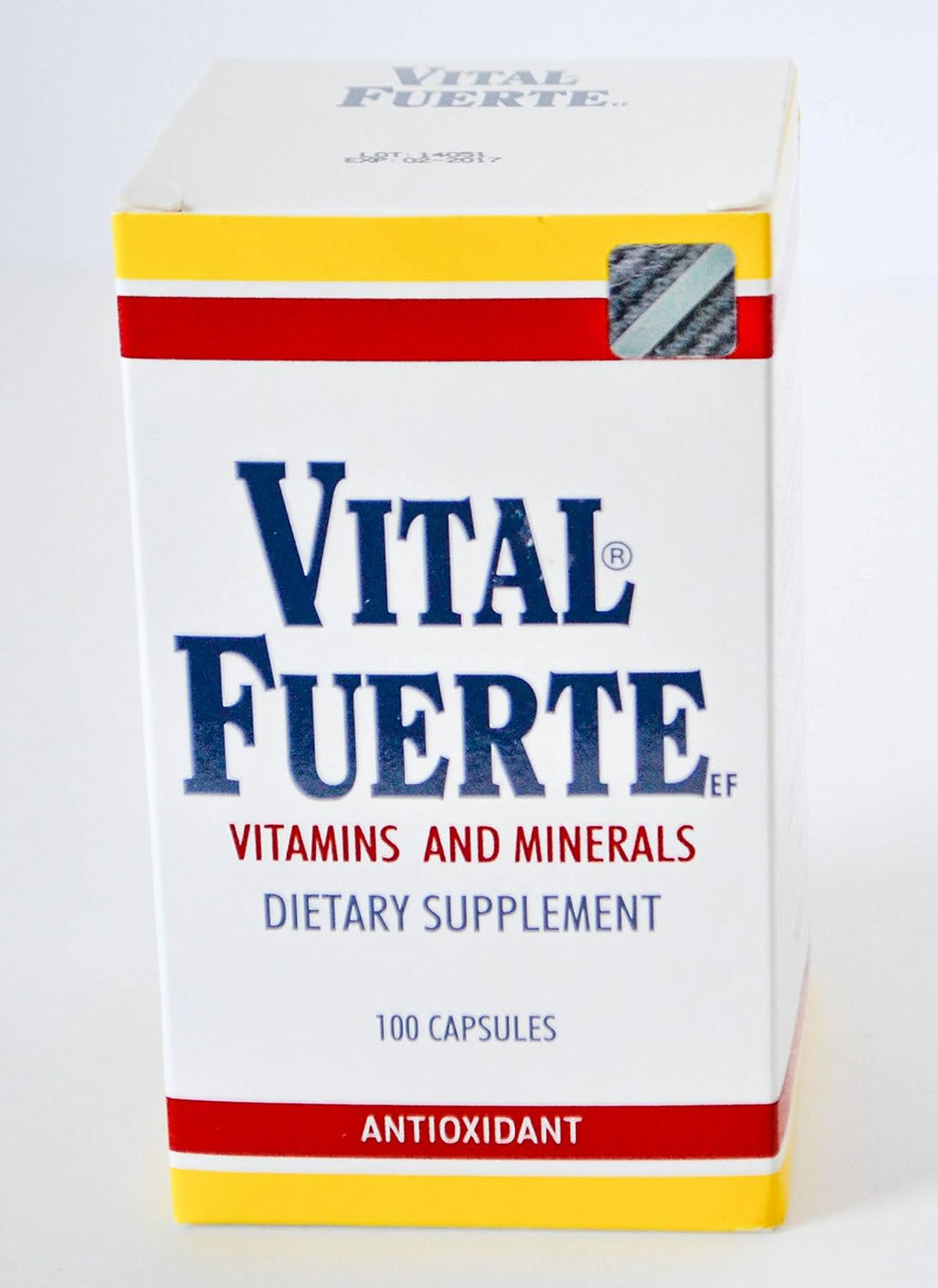 Vital Fuerte Vitaminas y Minerales Suplemento Dietético 100 Cápsula...