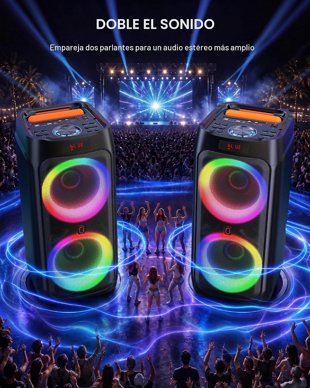 Máquina de karaoke para adultos, altavoz Bluetooth de 500 W con subwoofer