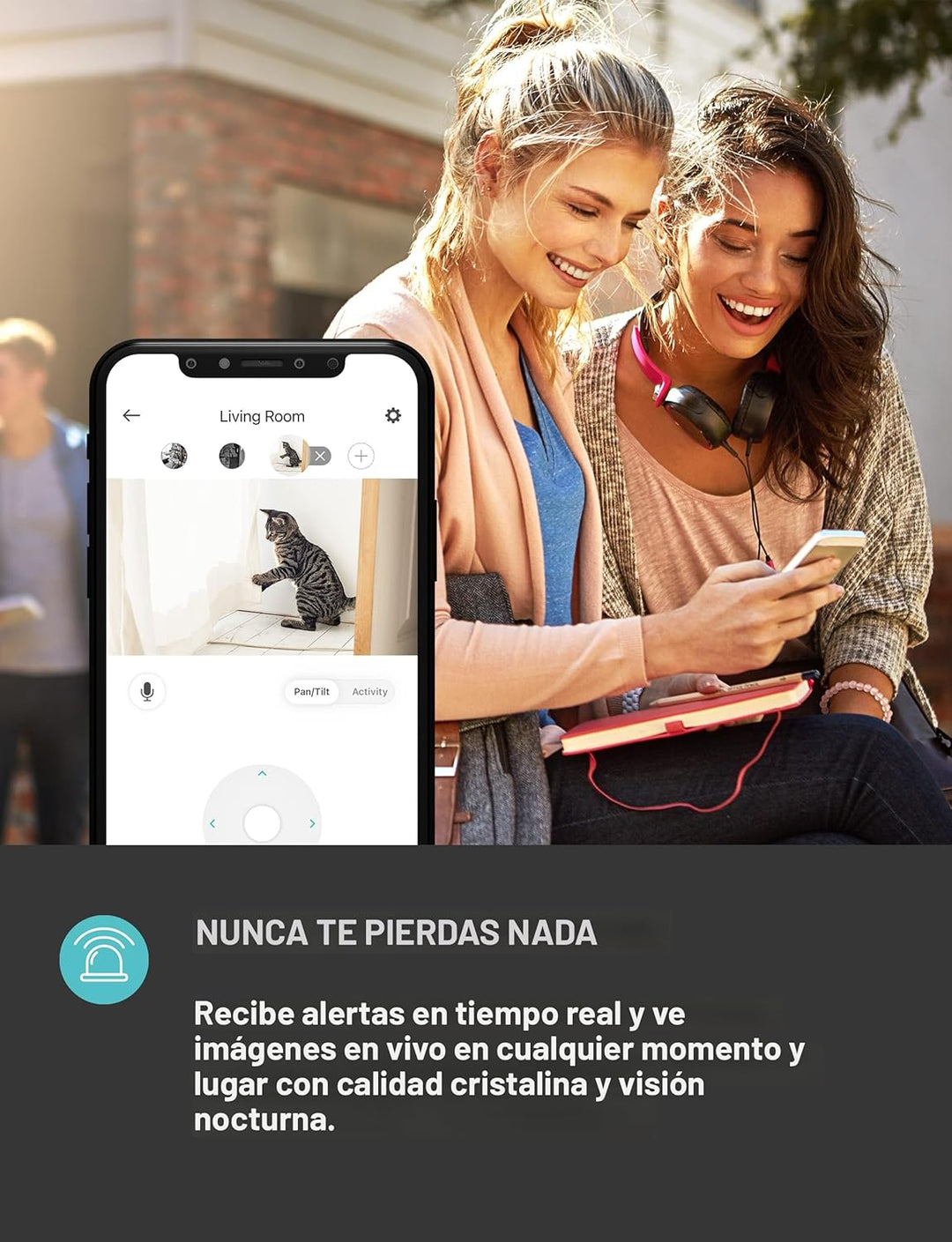 Kasa Smart - Cámara de seguridad interior Pan-Tilt para el hogar, c...