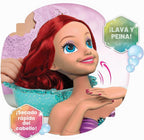 Disney Princess Shimmer Spa Ariel - Cabezal de peinado de 8 pulgadas, 20 piezas, pelo rojo, juego de simulación, juguetes para niños a partir de 3 años Just Play