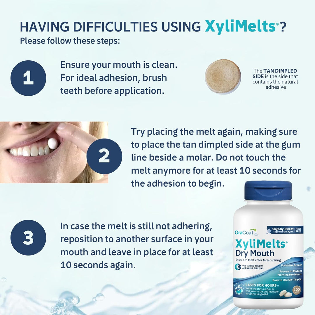 Oracoat XyliMelts para Boca Seca de Noche o Día - Discos Adhesivos...