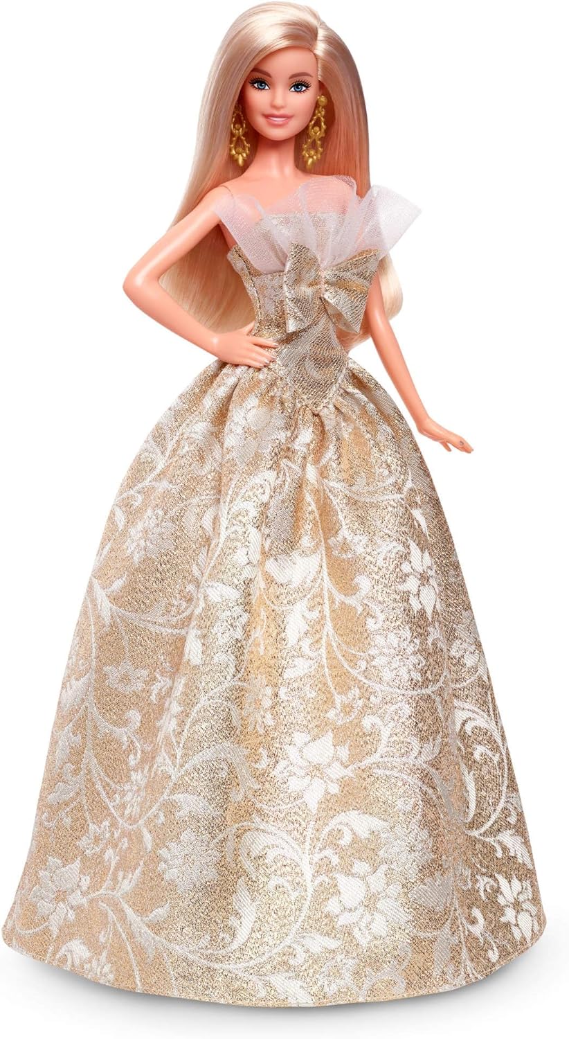 Barbie Signature 2025 Muñeca de Moda Rubia Navideña Vistiendo Vesti...