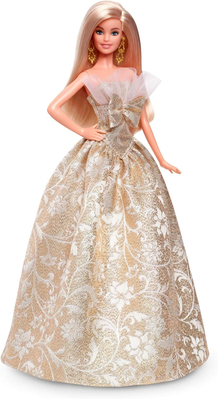 Barbie Signature 2025 Muñeca de Moda Rubia Navideña Vistiendo Vesti...