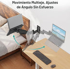 MOUNT PRO Soporte de pared largo para laptop, soporte de pared extendido