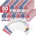Juego de cartas, 80 barajas de cartas a granel de tamaño estándar, perfectas para juegos de cartas clásicos, juegos de fiesta, blackjack, juegos de cartas para familias y actuaciones mágicas
