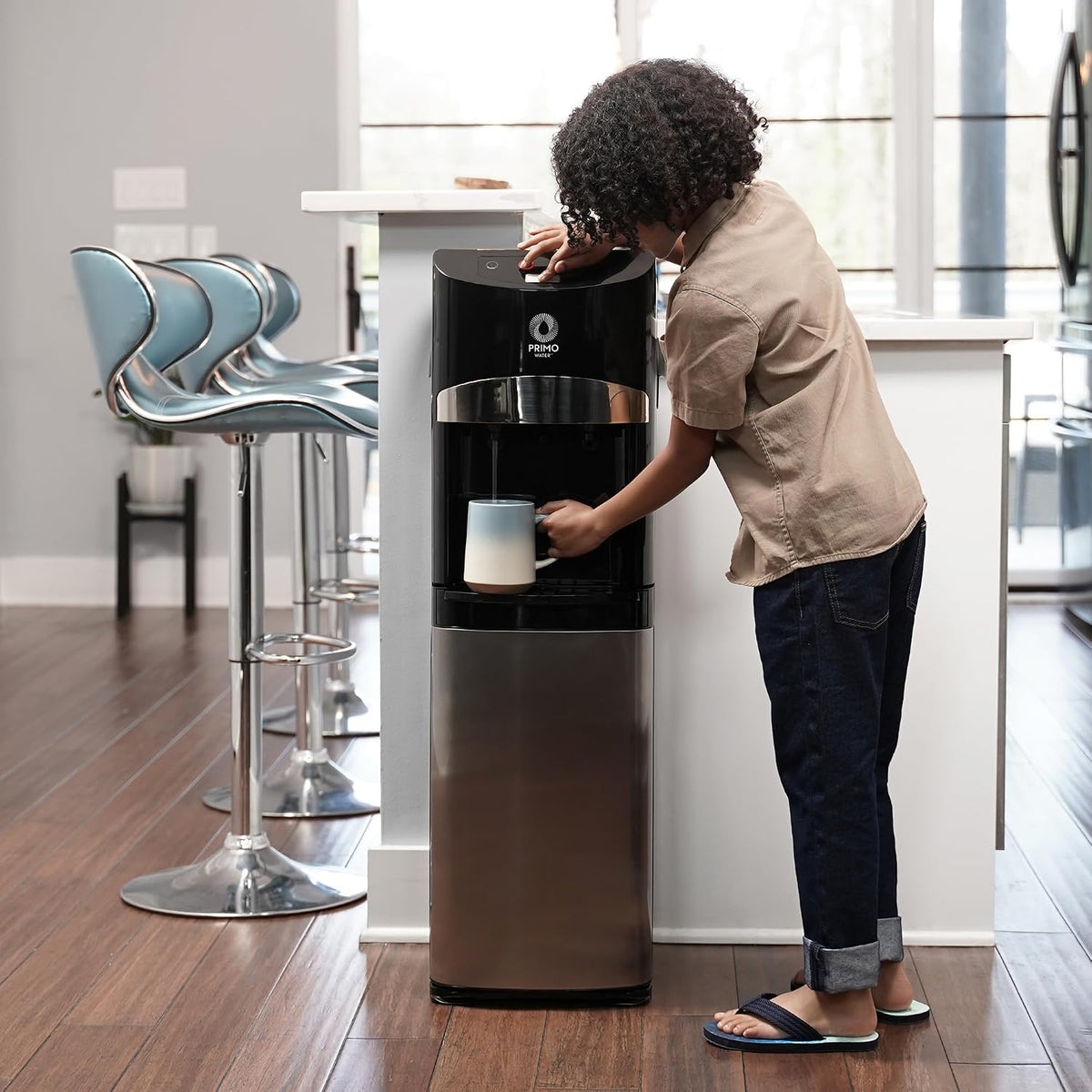 Primo Dispensador de agua de 2 temperaturas Pro de carga inferior