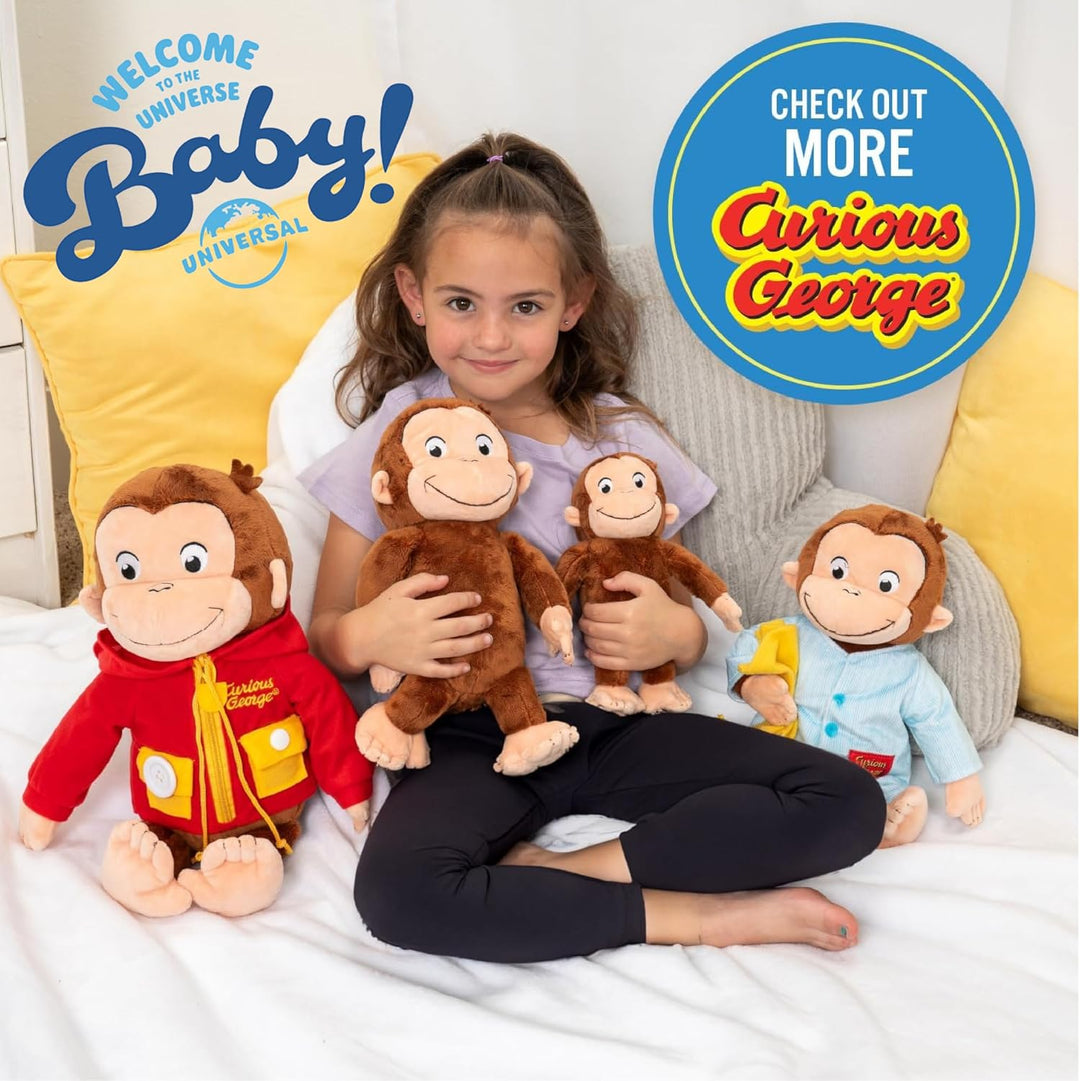 Curious George Cuteeze - Mono de peluche de animal de peluche, boni...