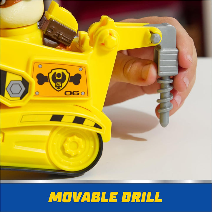 PAW Patrol, juguete de bulldozer de Rubble con figura de acción col...