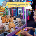 Mini animales de peluche a granel, paquete de 24 llaveros de peluche de 5
