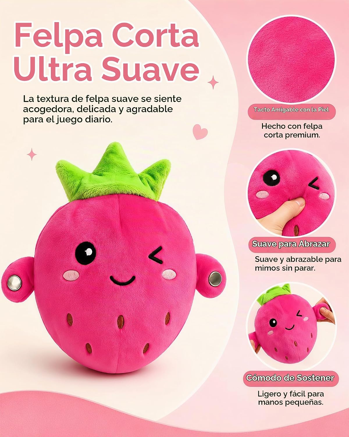 Juguete sensorial musical para niños,Juguete de peluche interactivo con