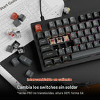 Keychron V5 8K 96% teclado mecánico con cable, frecuencia de sondeo de 8000 Hz QMK teclado programable intercambiable en caliente con Numpad y perilla, retroiluminación RGB, ergonómico para Mac