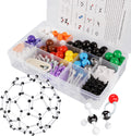Kit de modelo molecular YCHOULEK, set de química molecular orgánica de 444 piezas, kit de modelo de elementos atómicos para lecciones de química, kit de construcción de estructuras moleculares, regalo