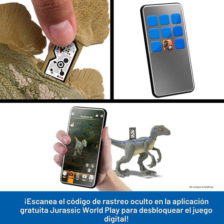 Mattel - Figura de acción de dinosaurio T. rex de Jurassic World co...
