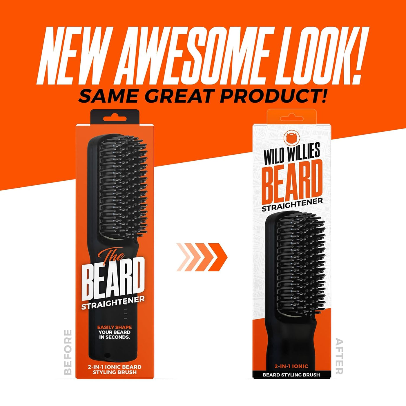 Kit de cuidado de barba Wild Willies: plancha de barba calentada pa...