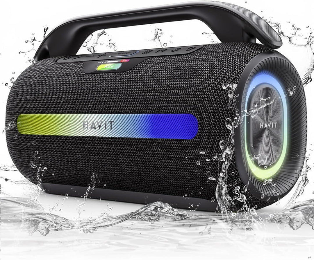 havit Altavoz Bluetooth para exteriores, altavoces de pico de 120 W...