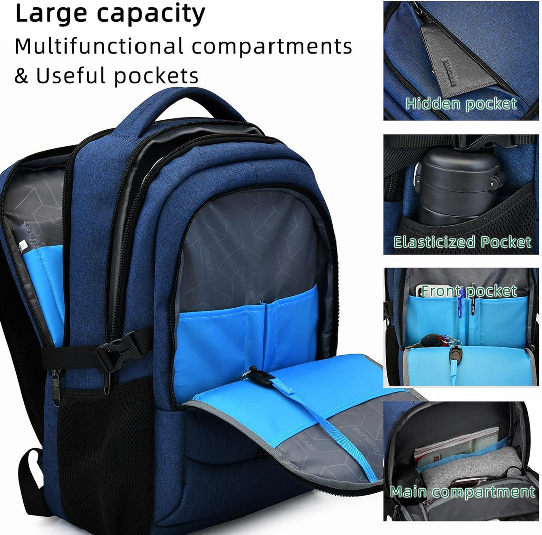 DUSLANG Mochila para laptop de 17 pulgadas para viajes con mochila...