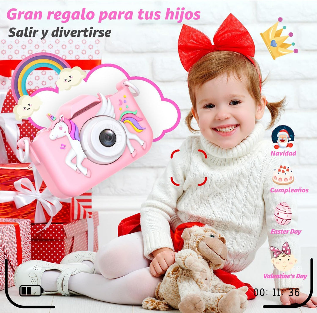 Cámara Mejorada para Niños para Niñas, Regalos de Navidad y Cumplea...