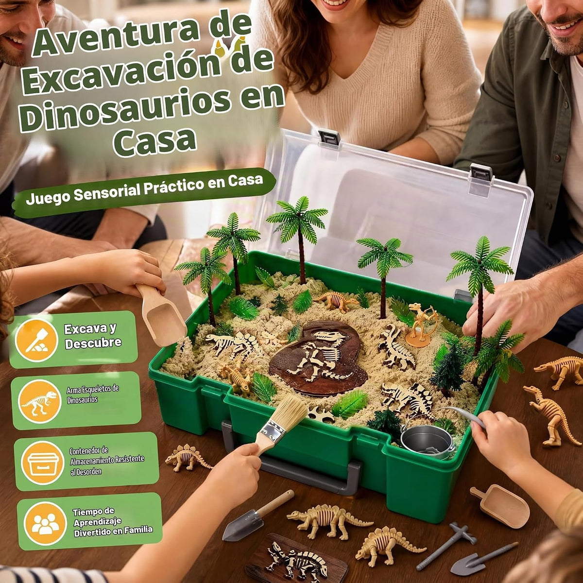 Jenaai Kit de excavación de arqueología para excavación de dinosaurios