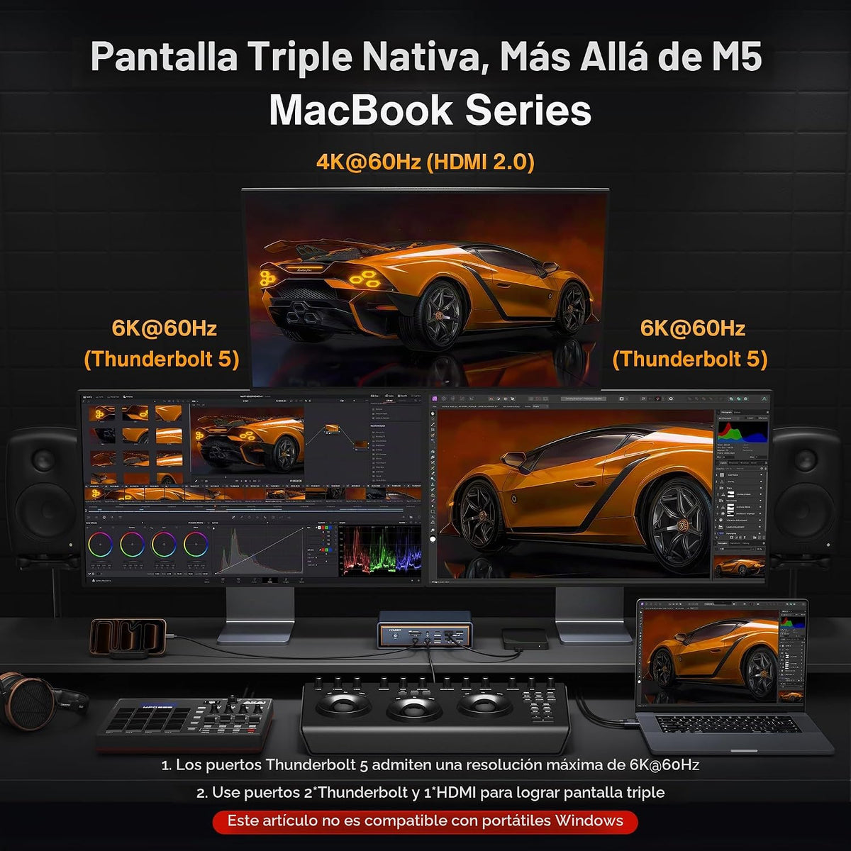 iVANKY FusionDock Max 2 Base Thunderbolt 5 23 en 1 mejorada con