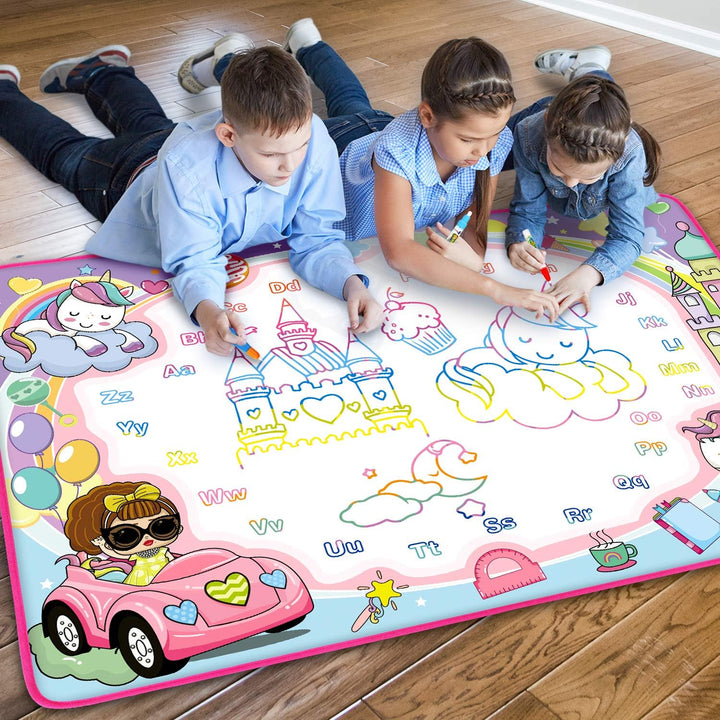 Alfombrilla de garabatos de agua - Tabla de pintura y escritura par...