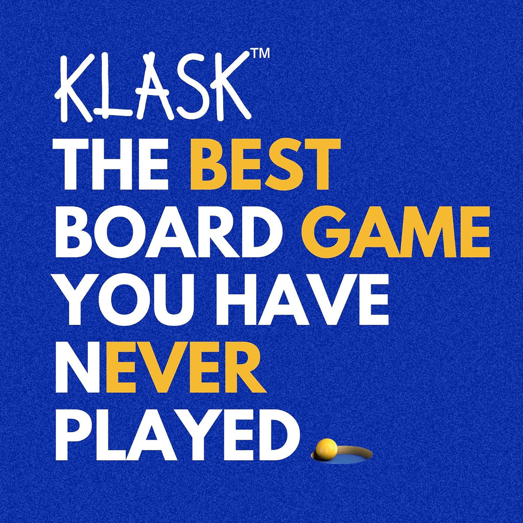 KLASK: El Juego Magnético Premiado de Habilidad para Fiestas - para Niños y Adultos de Todas las Edades Que Es Mitad Fútbol, Mitad Hockey sobre Hielo