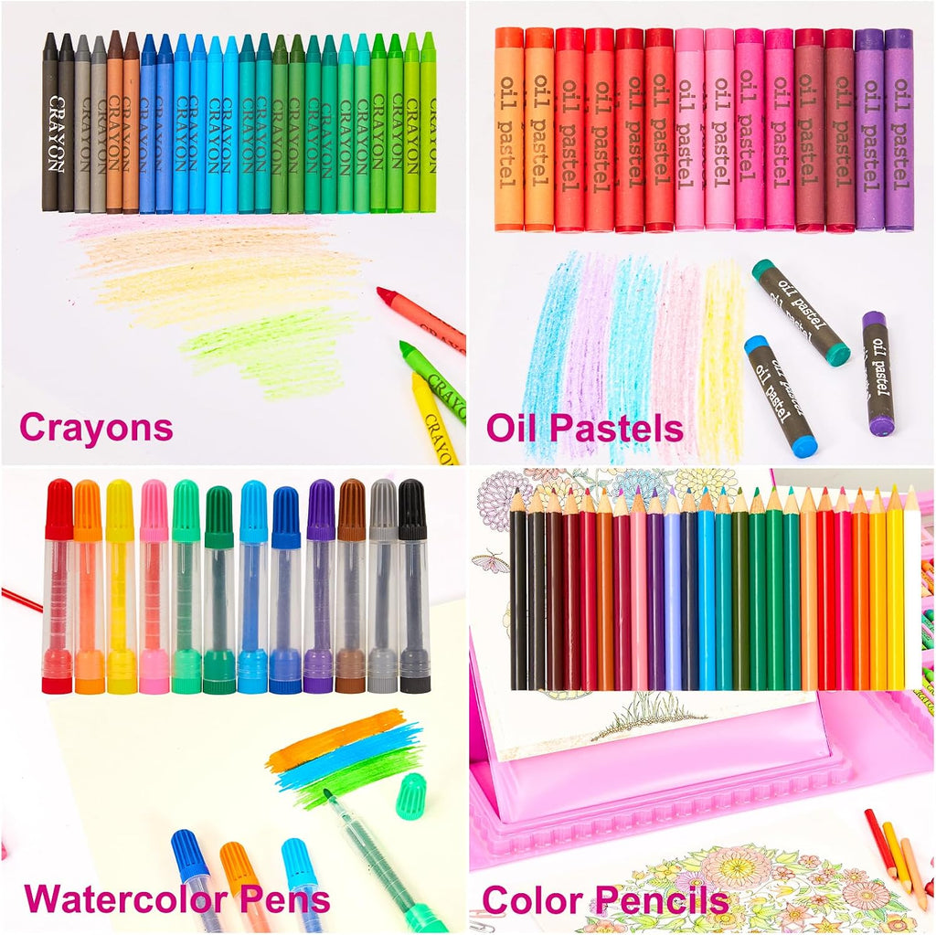 KINSPORY Juego de arte para niños, paquete de 290 kits de dibujo de