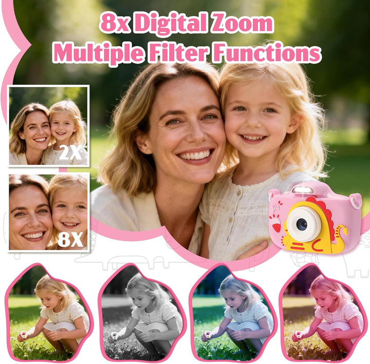 Juguetes de cámara para niños de 3 a 9 años. Cámara digital para ni...