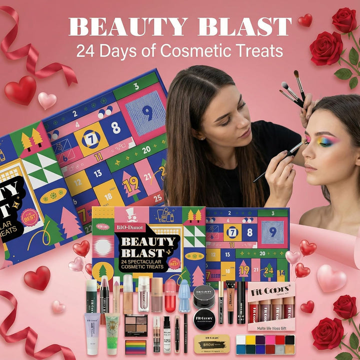 Kit de maquillaje todo en uno para mujer, set de regalo de 24 cosmé...