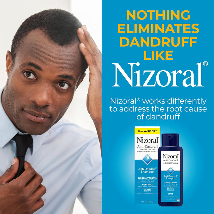 Nizoral Champú anticaspa con 1% de ketoconazol, aroma fresco, 14 on...