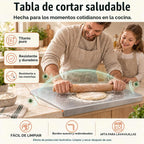 Kant Tabla de cortar de acero inoxidable con labio, tablas de cortar de acero para cocina, no tóxicas, aptas para lavavajillas, tabla de cortar y amasar para masa, carne, verduras, frutas, pan
