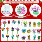 Calendario de Adviento de flores y suculentas 2026-24 días, juego de