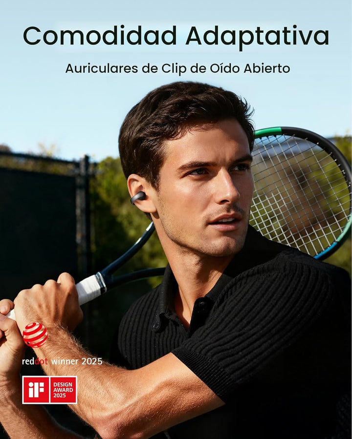 Soundcore AeroClip by Anker, auriculares de oreja abierta, auricula...