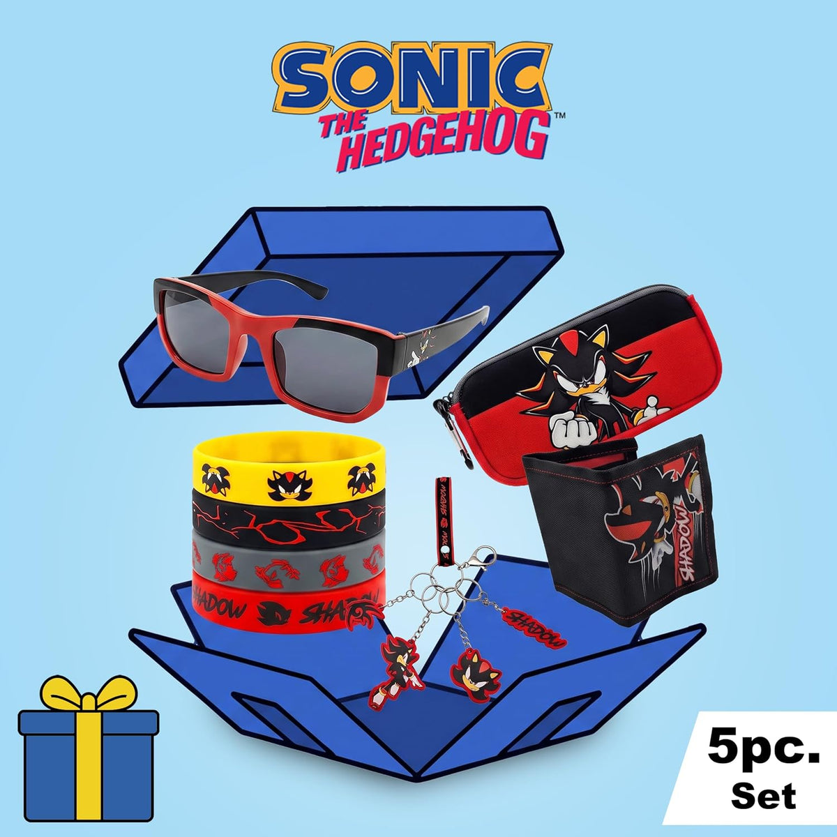 ARKAID Sonic 12 PC. Mega Set para niños, equipo oficial de Sonic o Shadow