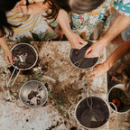 Juego de 13 piezas de accesorios de cocina para niños, ollas y sartenes de acero inoxidable, utensilios de cocina en carrito de drenaje, accesorios para niños de 3 años