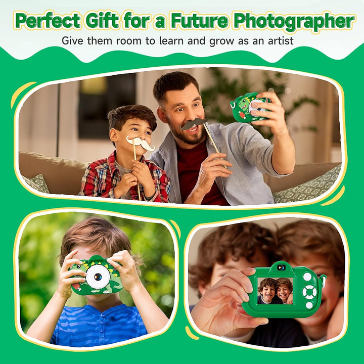 MAVOKIS Cámara digital para niños de 3 a 8 años, cámara 1080P para...