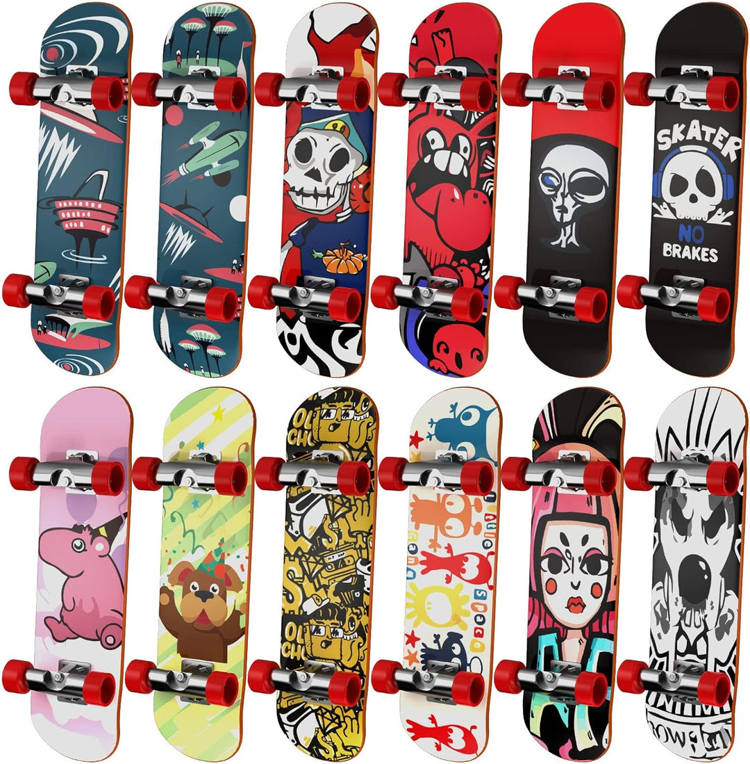 Juego de 12 patinetas de dedo para niños mini patinetas
