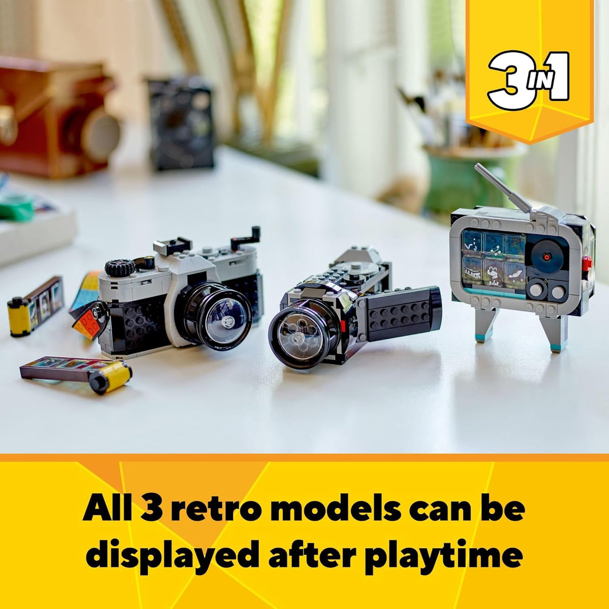 Lego Creator 31147 - Juguete de cámara retro 3 en 1 se