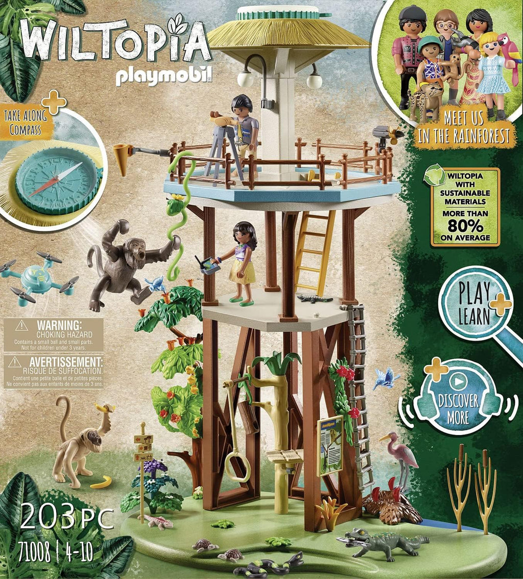 Playmobil Torre de investigación Wiltopia con brújula