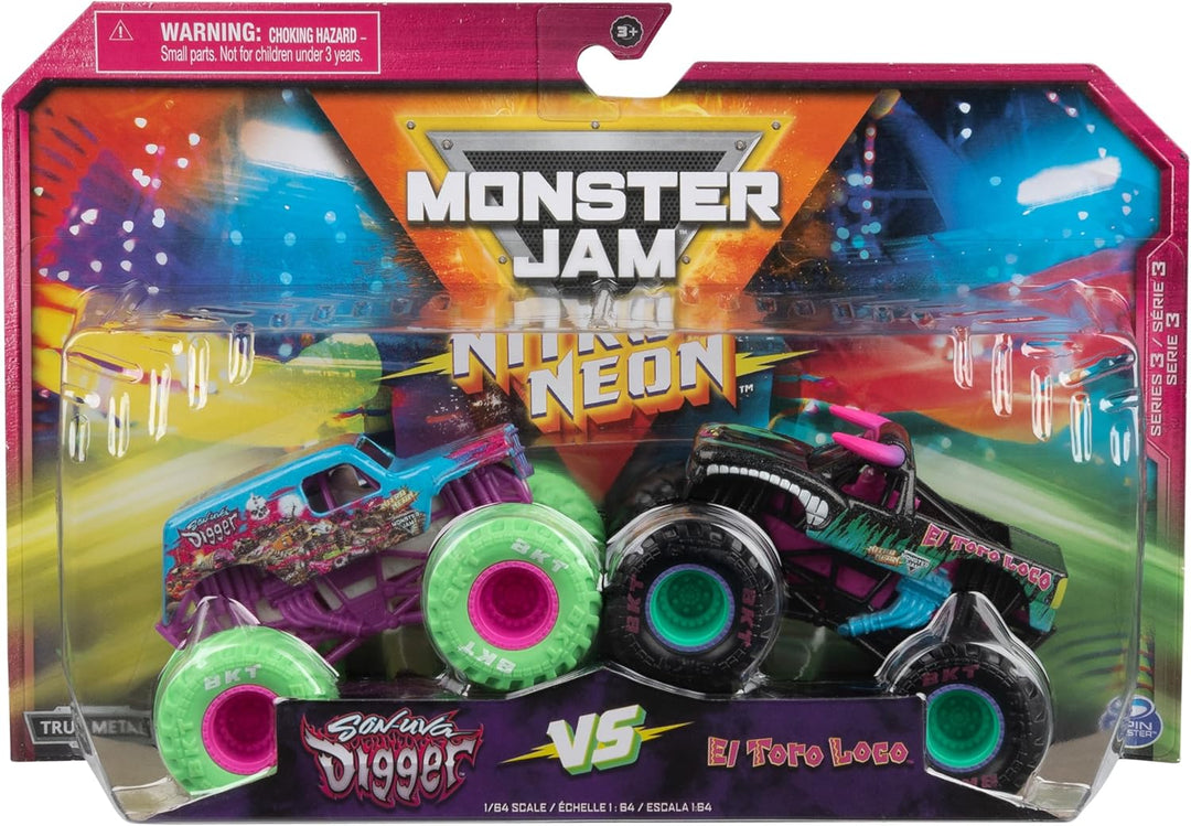 Monster Jam, Nitro Neon Oficial, Son-uva Digger Vs. El Toro Loco, C...