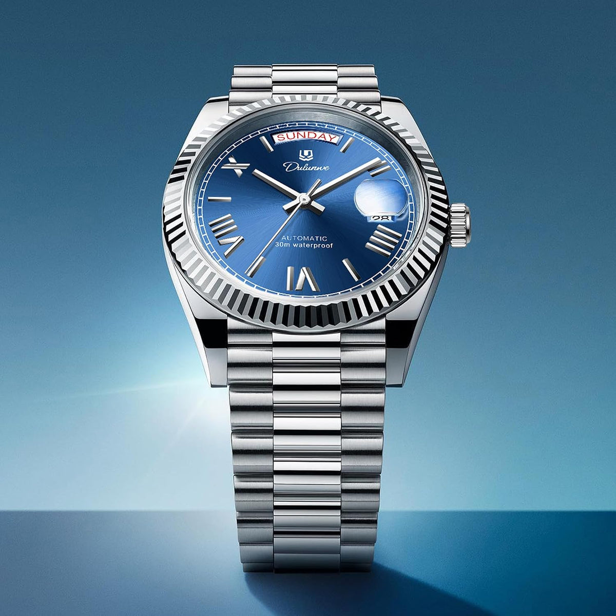 Relojes automáticos para hombre, mecánico, clásico, 1.614 in