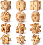 12 rompecabezas de madera para adultos, A-12 piezas