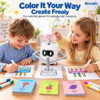 Robot de dibujo para niños de 3 a 8 años, robot de rastreo inteligente con