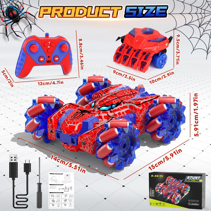 SOGAWEBB Coche de Control Remoto con Detección de Gestos de Araña,...