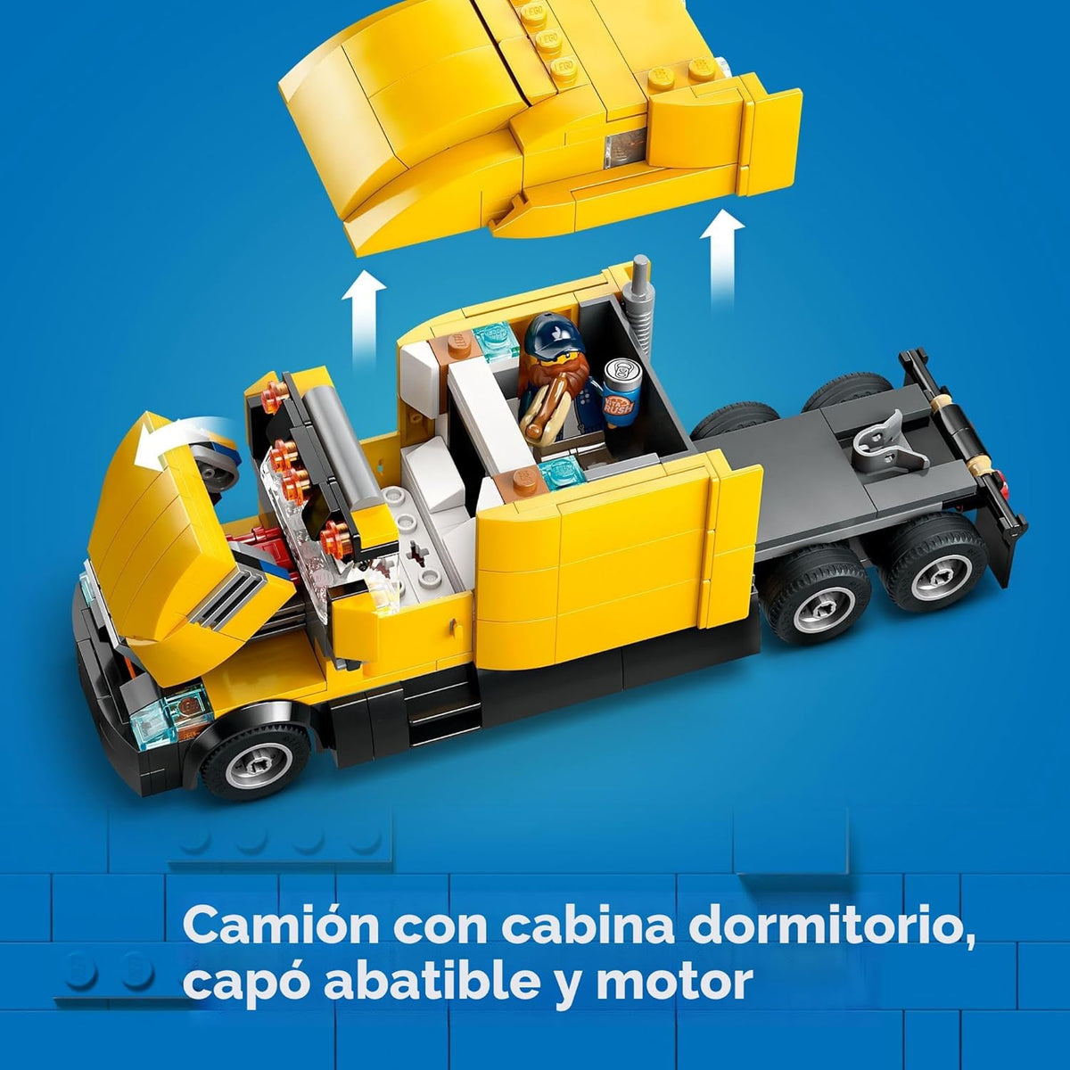 LEGO Camión de reparto amarillo de la ciudad viene con un