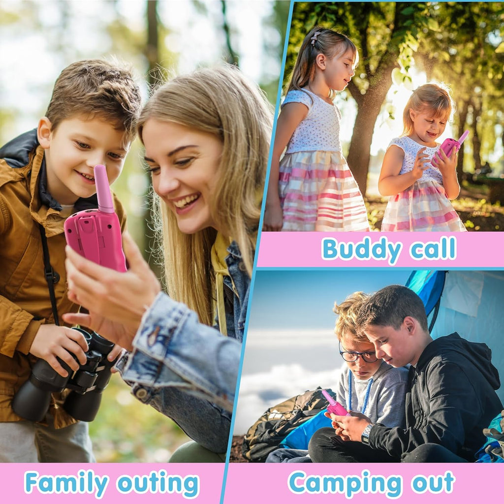 Selieve - Juguetes para niños de 3 a 12 años, walkie talkies para niños de 22 canales, juguete de radio de 2 vías con linterna LCD retroiluminada, rango de 3 millas / 4.82 Km. de alcance para exterior