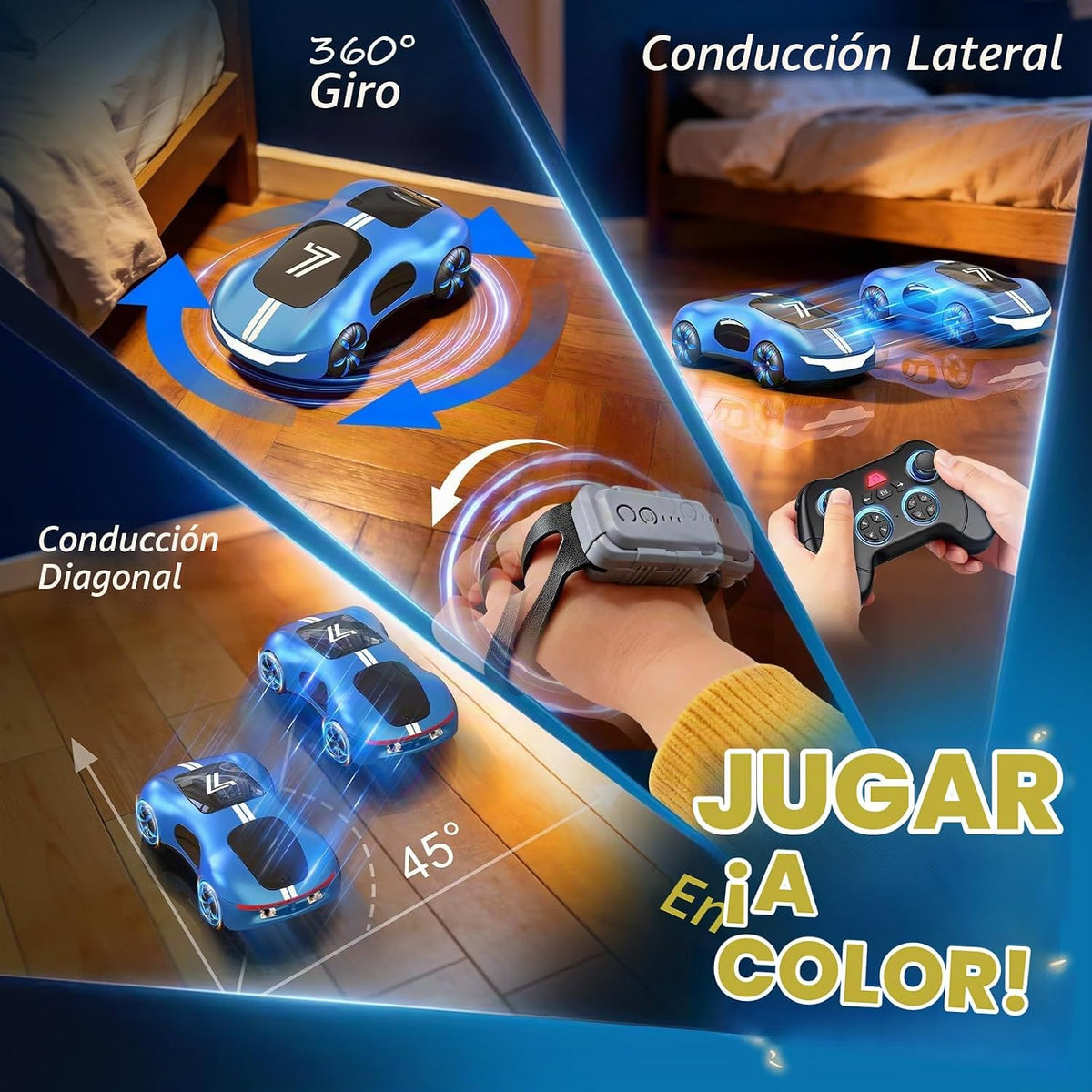 Gesture Control RC Stunt Car, Remote Control Car para Boys 4-12