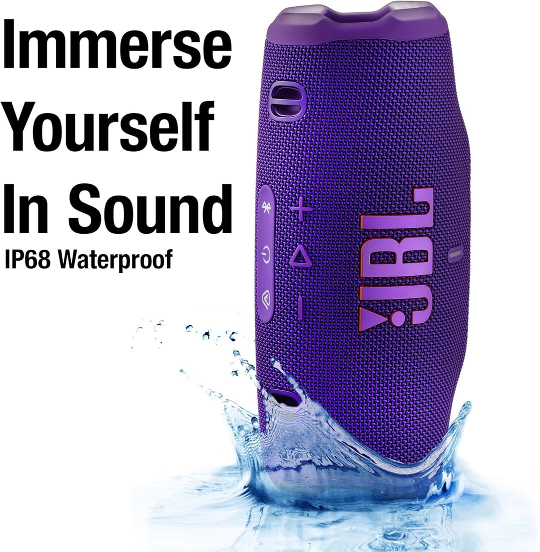 JBL Charge 6 - Altavoz Bluetooth portátil (morado) | IP68 impermeab...