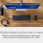 Dell Teclado y mouse inalámbricos avanzados - KM520 - Inalámbrico, interfaz de 2.4 GHz, Negro
