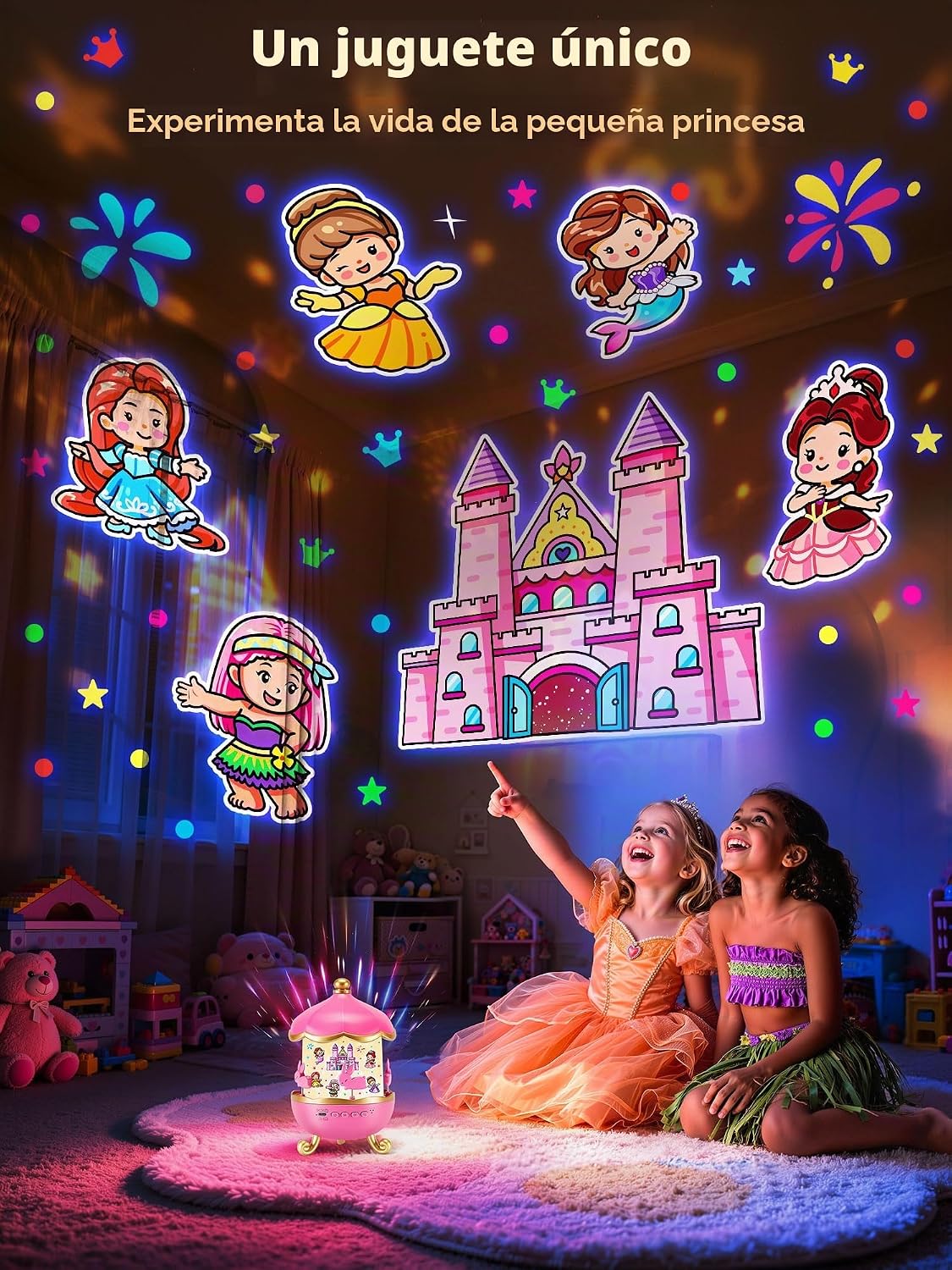 Juguetes de princesa, juguetes de proyección de personas de princesa