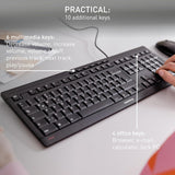 Cherry Teclado Stream, teclado con cable para PC\/portátil, teclas...